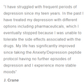 Text review of Anxiety or Depression peptide protocol with positive outcome | Rejuv-Rx